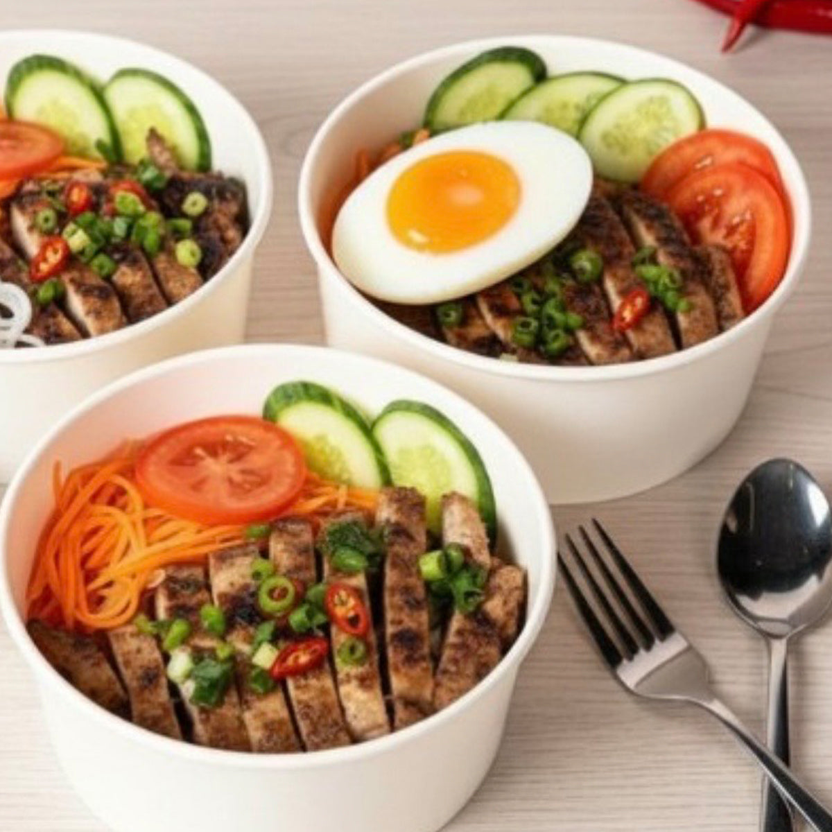 24 x Assorted Mini Rice Bowls