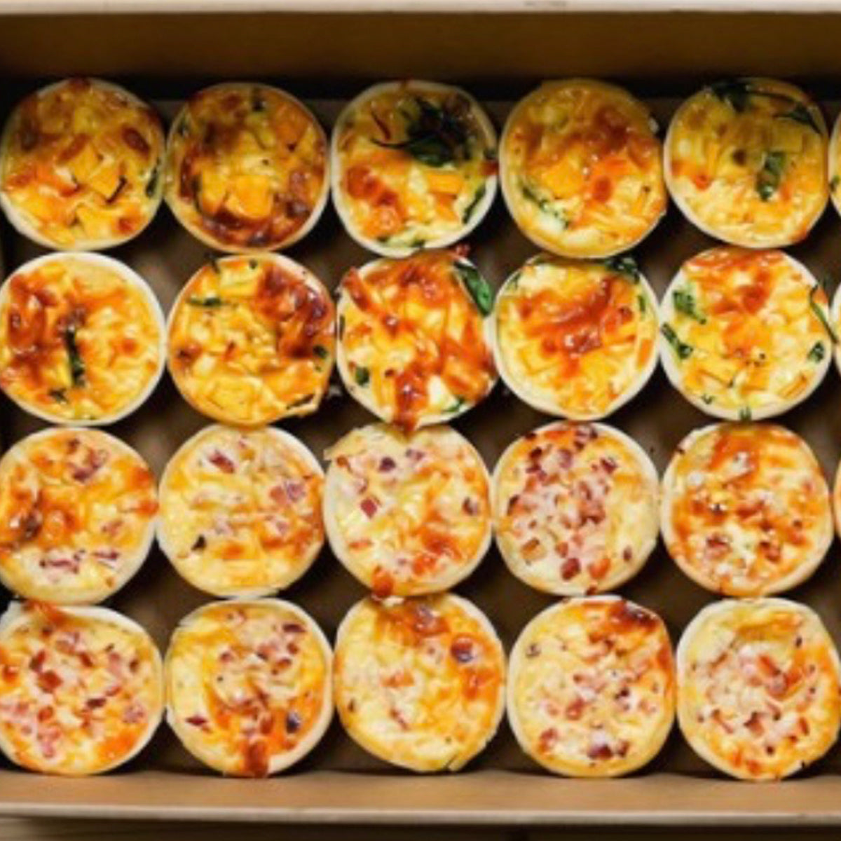 24 x Mini Assorted Quiche