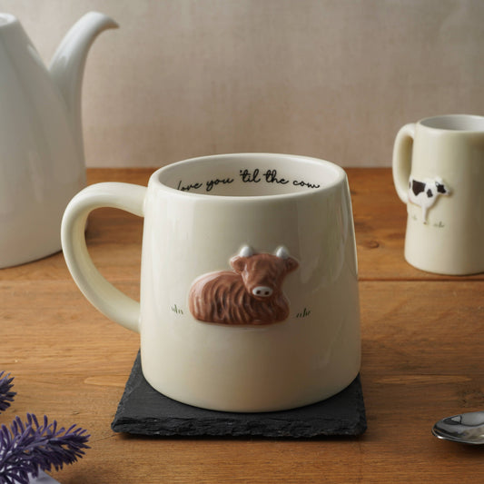 Bramble Farm Highland Cow Stoneware Mug