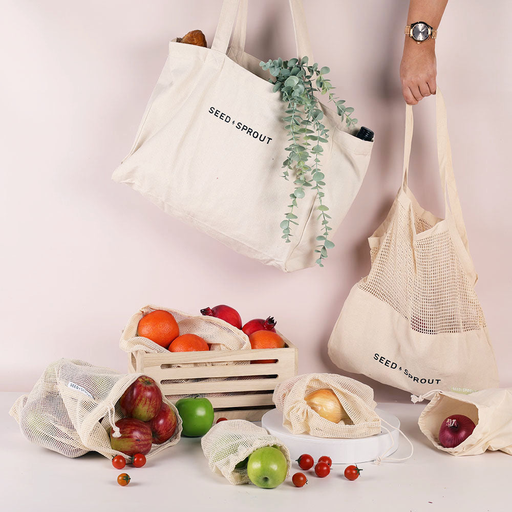 Seed & Sprout Organic Mesh Produce Bags